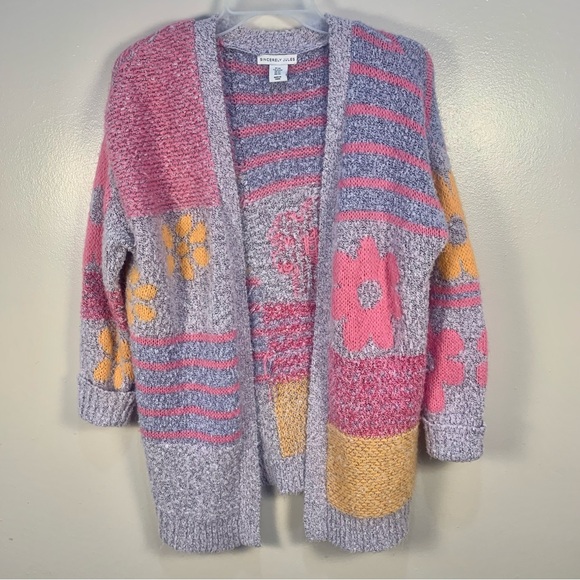 Sincerly Jules Sweaters - Sincerely Jules Textured Patchwork Cozy Oversized Floral Cardigan